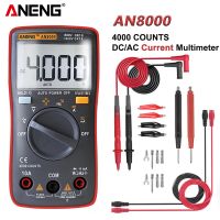 【hot】☽□  ANENG-AN8000 Multímetro digital testador AC/DC amperímetro tensão diodo capacitor medidor multi-color contagem 4000