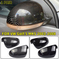 2 Pçs Estilo De Fi De Carbono Abs ด้าน E Spelho Rvisor Capa Substituição Para กอล์ฟ5 Mk5 2003-2008