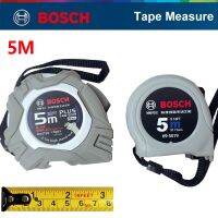 BOSCH 5เมตรสายวัดเมตริกแบบยืดหดได้ไม้บรรทัดนิ่มความแม่นยำสูงอุปกรณ์วัดแบบ DIY ทำงานสายวัดเหล็กแบบพกพา