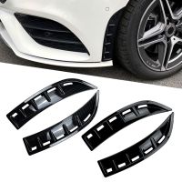 2X ABS Car Styling Front Wheel Bumper Vent Hood Fender Moulding Cover For Mercedes Benz AMG CLA C118 2020 2021