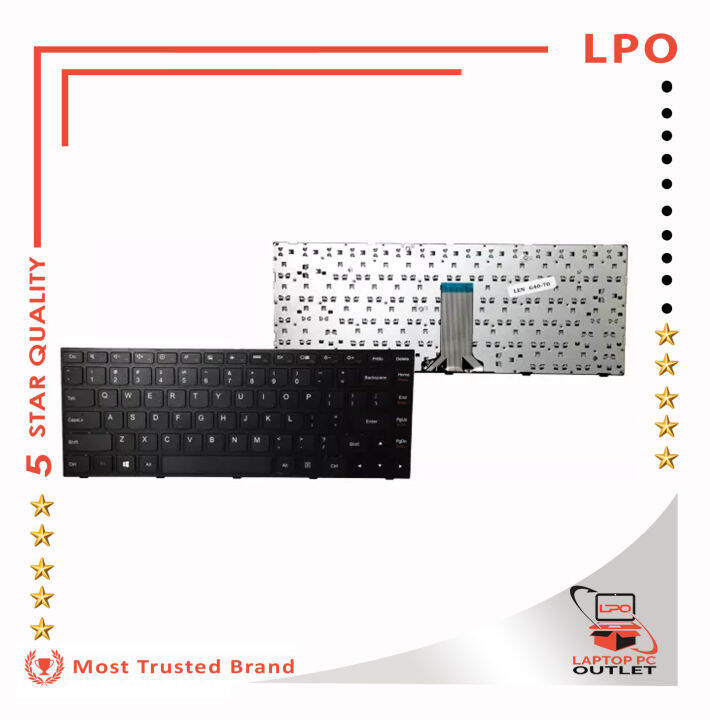 Replacement Keyboard For Lenovo IdeaPad G40-30 G40-45 G40-70 G40-80 G41-35 Flex 2-14D - US Layout