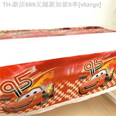 【CW】❉▲  1PCS Cars Tablecloth Lightning Mcqueen 1.08x1.8M Table Covers Birthday Decoration Disposal Kid Favor Supplies