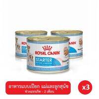 พลาดไม่ได้ โปรโมชั่นส่งฟรี Royal Canin Starter Mousse อาหารสุนัขแบบเปียก สำหรับแม่และลูกสุนัข (3 กระป๋อง)