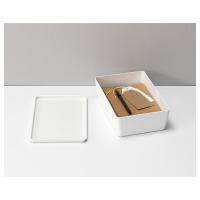 Storage box with lid, 18x26x8 cm.