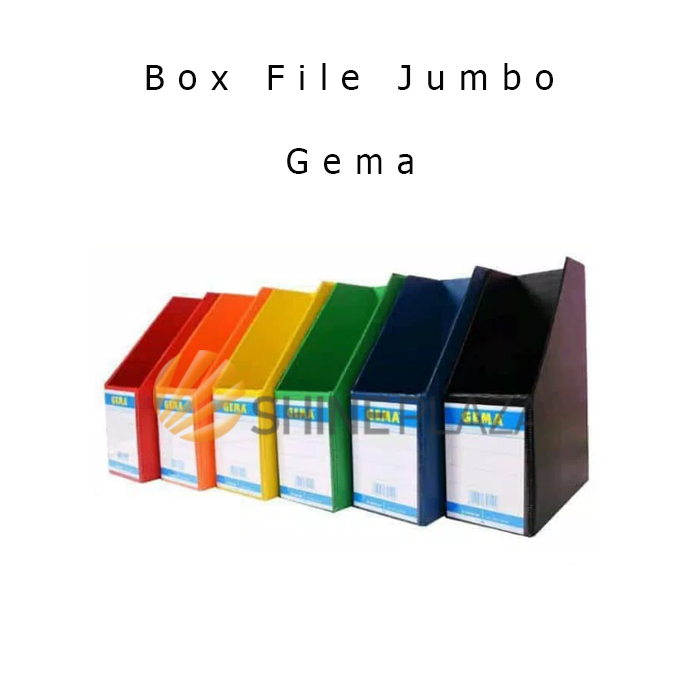 Box File Jumbo PVC Gema 11 cm Tempat Penyimpanan Kotak Kertas File