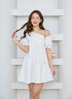 Pirunya - Mini Dress 29 เดรสสั้น ไหล่เดียว แขนตุ๊กตา