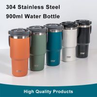 ™♚ 750/900ml Tyeso Thermal Bottle Coffee Cup Vacuum Mug 304 Stainless Steel Water Bottle Non-slip Leak-Proof Thermos Insulated Cup