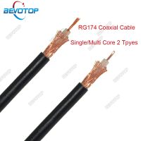 BEVOTOP RG174 Coaxial Cable 50 Ohm Bare Copper Low Loss Single/Multi Core 2 Types High Quality Fast Shipping 1m 500m