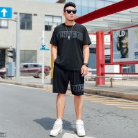 Factory Outlet Gifts Summer Large Size Ice Silk Sports Suit Tide Men In Plus Fat And Increase Guy