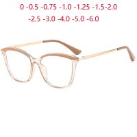 【hot】 0 -0.5 -0.75 To -6.0 Frame Prescription Glasses Astigmatism Blocking Minus Diopter Eyewear