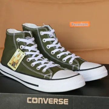 Green cheap velvet converse