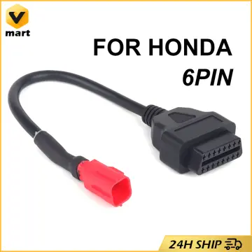 Obd Motorcycle Cable For 6 Pin Plug Cable Diagnostic Cable 6pin To Obd2 16  Pin Adapter