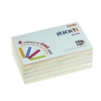 กระดาษโน้ตกาวในตัว ชนิดกาวหัว MAGIC PADS STICKN #21576 (4+1) ขนาด 3x5 นิ้ว (แพ็ค 5 เล่ม) คละสีพาสเทล (PC)