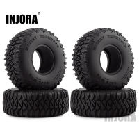 【HOT SALE】 BIDORA LIFESTYLE INJORA 4ชิ้น1.55 "ยางนิ่มล้อยาง1.55นิ้วยางสำหรับรถตีนตะขาบ RC D90 TF2 Tamiya CC01 LC70 LC80