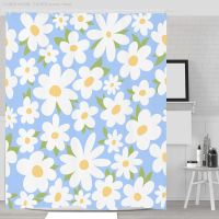 【CW】☼℡  Floarl Shower Curtain for Bathroom-Waterproof Stall Size Set with Hooks