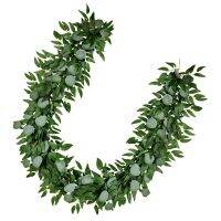 3X Artificial Eucalyptus and Willow Vines Faux Garland Ivy for Wedding Backdrop Arch Wall Decor Table Runner Vine