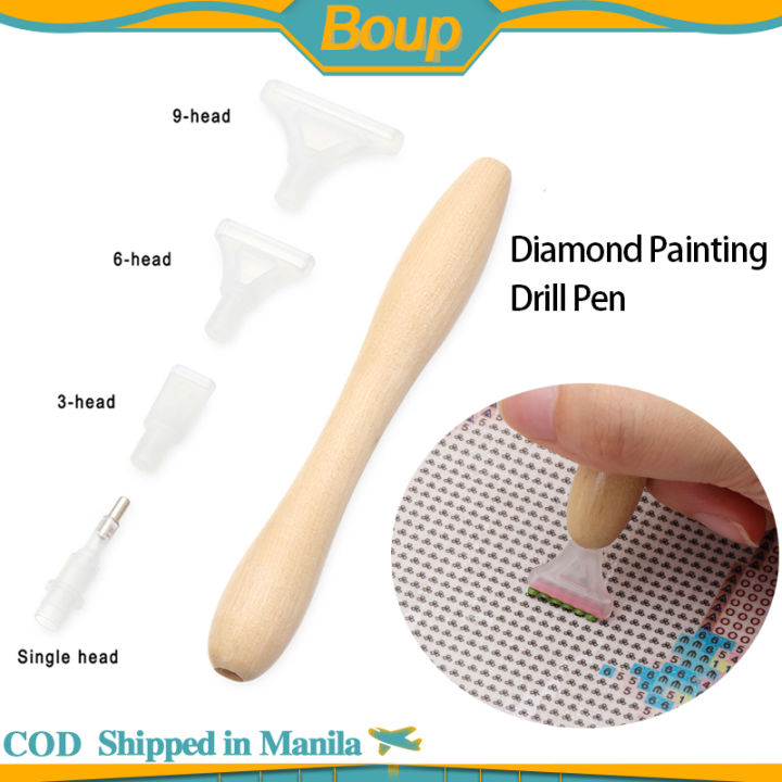 5D Ergonomics Diamond Painting Drill Pen With 4 Written Cross Stitch ...