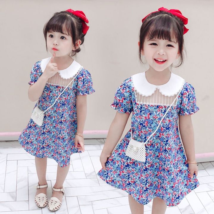 ชุดเด็กผู้หญิง-2020-ใหม่เด็กเกาหลีกระโปรงทารกเจ้าหญิงฤดูร้อนกระโปรง