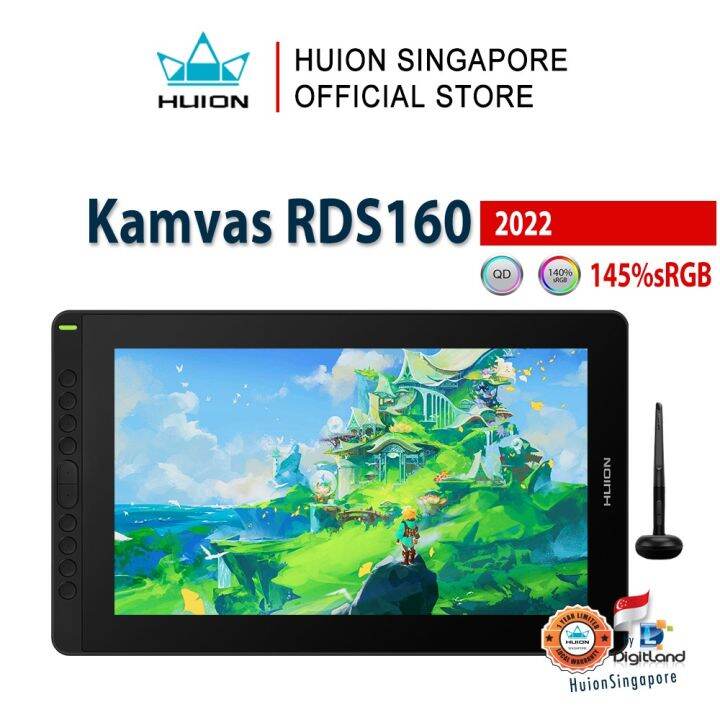 Huion Singapore Kamvas RDS160 Creative Pen Display Drawing Tablet