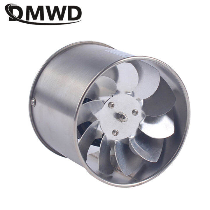 DMWD 4 inch Stainless Steel Ventilation Fan Bathroom Exhaust Fan