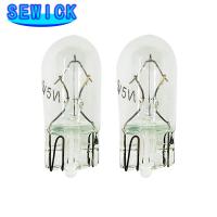 50Pcs White T10 W5W 501 194 Clear Signal Lamp Glass 12V 5W W2.1x9.5d Single Filament Car Bulb Auto Light