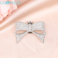 [GUOMUZI] 1PC รองเท้าตกแต่งคลิปโบว์ผูกส้นสูง Charm หัวเข็มขัด rhinestone รองเท้าอุปกรณ์เสริม