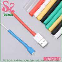 AD8T2 12pcs/set สากล ปลอกสาย เครื่องม้วน ปกเซฟเวอร์ ตัวป้องกันสาย USB ออแกไนเซอร์ลวด ท่อหดความร้อน