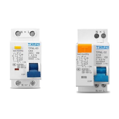 【LZ】▣  Disjuntor atual residual TOMZN TPNL DPNL 230V 1P   N sobre e proteção atual curto RCBO MCB TPNL