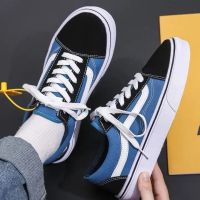 Summer Canvas Shoes Mens Low-top Trend Versatile Blue Retro Shoes Womens 2023 Summer New Ins Breathable Casual Shoes