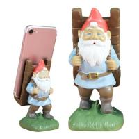 Phone Stand For Desk Resin Santa Ornaments Cellphone Stand Handcraft Funny Cute Creative Vivid Santa Phone Stand For Boyfriend Girlfriend normal