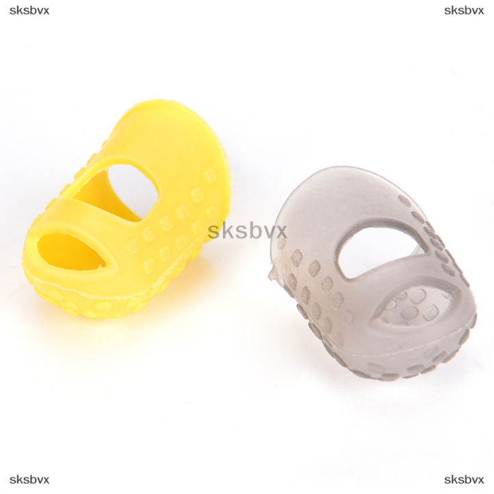 sksbvx-4pcs-กีตาร์ปลายนิ้วป้องกันนิ้วมือสำหรับกีตาร์-ukulele-อุปกรณ์เสริม