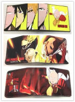 อะนิเมะ1ตัวแบบ PUNCH-MAN 1ช่องซิป Dompet Koin 2ช่องเสียบการ์ด2ช่องใส่ธนบัตรผู้ชายกระเป๋าสตางค์ผู้หญิงช่องใส่อัลบั้มรูป PU 1ช่อง