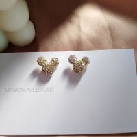 S925 silver Han Fan cute Mickey Earrings super fairy diamond earrings earrings female 1138