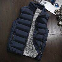 hot【DT】 2022 New Men Cotton Jacket Color Sleeveless Down Waistcoat  Male Coat Size 5XL