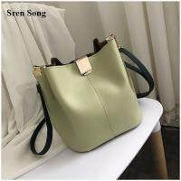 Purse Women Shoulder Bag Green Pu Leather Purse Female Green - Large Bucket Women - Aliexpress