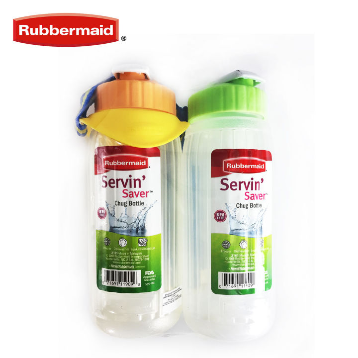 Rubbermaid 20 oz. Chug Water Bottle Assorted (Pack of 8)