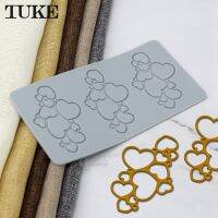 TUKE Lace Love Heart Lacework ซิลิคอนช็อกโกแลตเยลลี่ลูกอม Bakeware แม่พิมพ์เค้กแต่งงานลายฉลุ DIY Pastry Mould Baking Tool