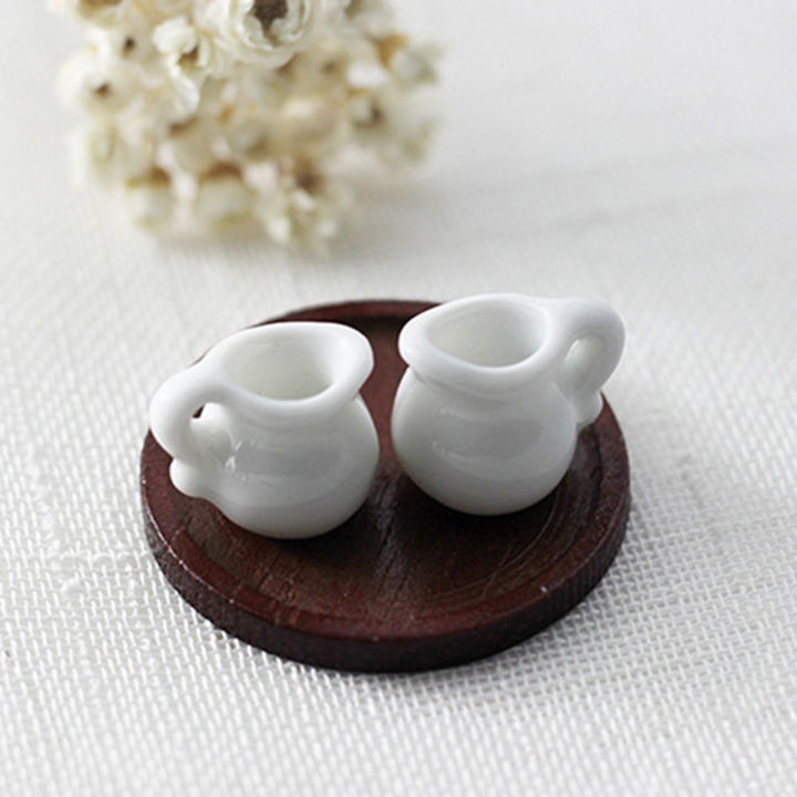 microgood-1-12กาน้ำชาขนาดเล็ก-diy-charming-เซรามิคของเล่นครัวจำลองถ้วยชาบ้านตุ๊กตาสำหรับเด็ก1-12-chic