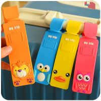 Cartoon creative silicone attendant baggage tag label boarding luggage tags checked up