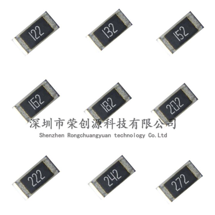 100pcs/lot 1206 smd Chip Resistor 5% 1.2K 122 1.3K 132 1.5K 152 1.6K 162 1.8K 182 2K 202 2.2K 222 2.4K 242 2.7K 272 3.2*1.6mm