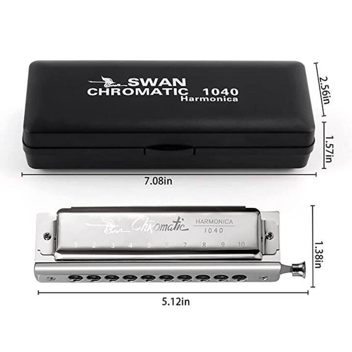 swan-1040-chromatic-harmonica-key-of-c-professional-musical-instrument