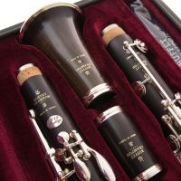 Free Shipping Ebony Blackwood Clarinet R13 PRESTIGE Professional A Clarinets Bakelite 17 Keys Mouthpiece Reeds