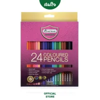 Master Art ดินสอสีไม้มาสเตอร์อาร์ต ดินสอสีไม้แท่งยาว ดินสอสีวาดรูป รุ่น Premium Grade 24 สี