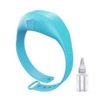 แพค 2 ชิ้น สายรัดข้อมือใส่เจลแอลกอฮอล์  พกพาสะดวก  Liquid Wristband Hand Pumps Hand Wash Gel Dispenser ขนาด 15cc. (Blue) (0391)