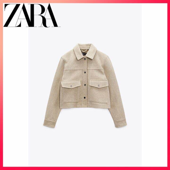 zara short coat women's