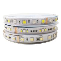 ไฟ4In1 RGBW 5In1 RGBW RGBW 5M 12V 24V DC 5050แถบไฟ LED 60Leds/M แถวคู่ RGBW 120Leds/M มีความยืดหยุ่นไฟเทป LED 10Mm 12Mm PCB