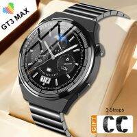 Wearpai Original GT3 MAX SmartWatch men with 3 Strpas 1.45－หน้าจอสีความละเอียดสูง NFC Men Smart watch pk Huawei Watch