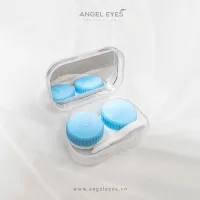 [Giá tốt] Khay đựng lens và bộ dụng cụ đeo lens tặng kém hiệu Angel Eyes