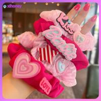 XIHONEY แฟชั่นสำหรับผู้หญิง ตุ๊กตาบาร์บี้ scrunchie สีทึบทึบ อีลาสติก เชือกมัดผม ที่มัดผม อุปกรณ์เสริมผม ยางรัดผม สำหรับผู้หญิง