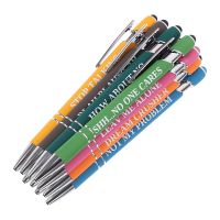 10Pcs Inspirational Slogan Pen Fine Point Gel Pens Athletic Set Interesting Writing Pen Gel Ink Pen Ballpoint Pen